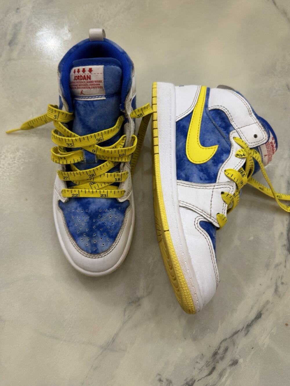 Air Jordan 1 Mid GS Sneaker School Racer Size 1.5 “Be tall in your thinking"